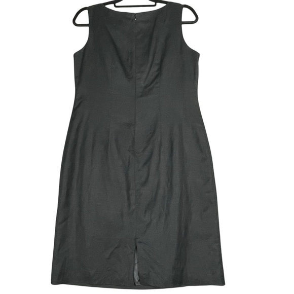 Jessica Howard Black Linen Blend Beaded Embroidered Sleeveless Summer Dress - 10 - Picture 2 of 15